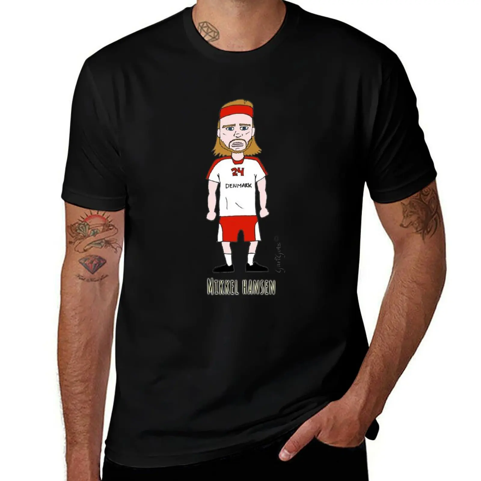 Mikkel Hansen T-Shirt Breathable Basic Cotton T-Shirt