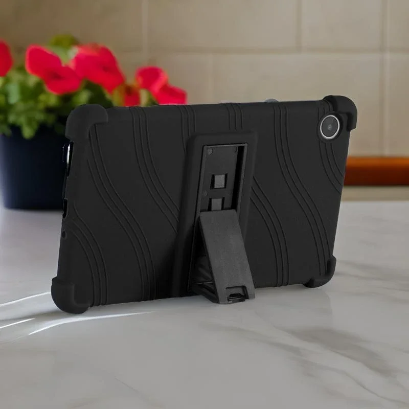 Case For Lenovo M8 4th Gen TB-300FU Tablet Safe Shockproof Silicone Stand Cover