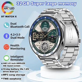 화웨이 샤오미 OPPO Watch X 4G 대용량 메모리 사파이어 스크린 비디오 플레이어, 블루투스 통화, 여성용 스마트 워치, 2024 신제품  Best5