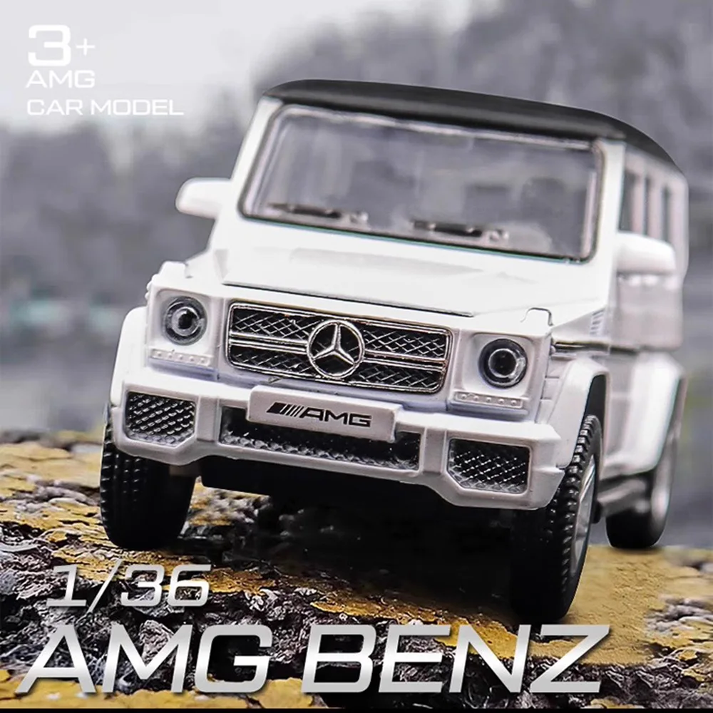 1/36 Mercedes-Benz G63 Car Models Toys Alloy Diecast Toy SUV Model Pull Back Off-road Vehicles For Childrens Gifts Collection