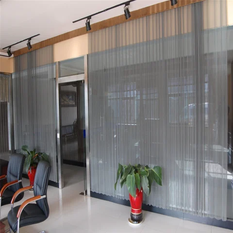 Room Divider Screen Curtain Wall with Metal Wire Mesh Chain Link