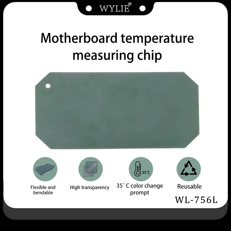 Wylie WL-756L Motherboard Short Circuit Finder Pad Thermochromic Color Change Test Sheet for Phones Mainboard Fault Detection