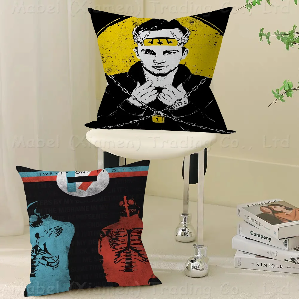 T-Twenty One P-Pilots Pillow Gifts Home Office Furnishings Bedroom Sofa Car Cushion Cover Case 45x45cm