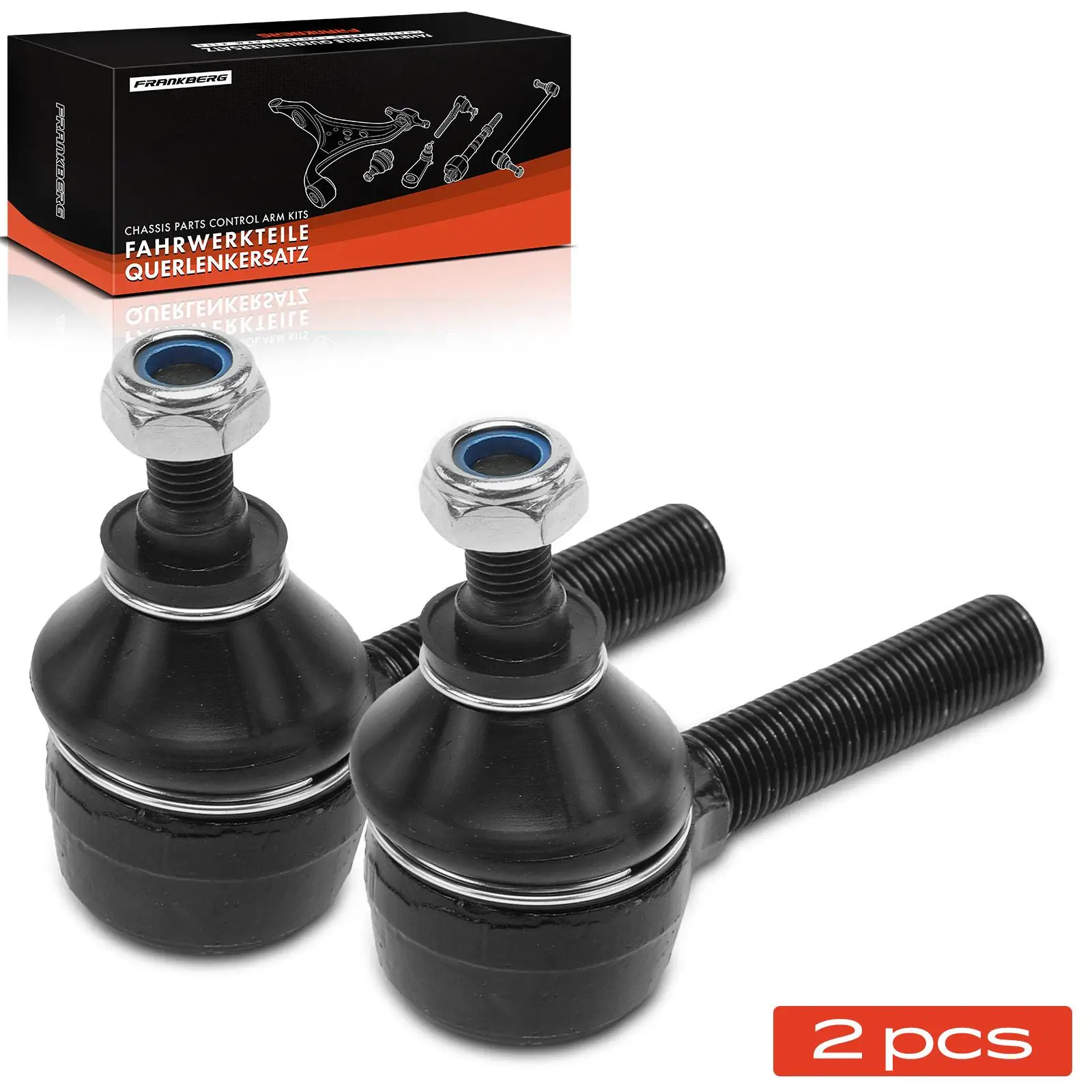 Frankberg 2x Spoorstangkop, vooras, rechts binnen, voor BMW 5 Serie E28, E34; 5 Serie Touring; 6 Serie E24; 7 Serie E32; 8 Serie E31, 1975–1999, 1135822
