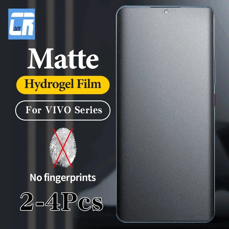 

2-4Pcs Matte Frosted Hydrogel Film for VIVO V40 V30 Lite T3 Pro Screen Protector for VIVO X100 Ultra X100S X90 X80 X70 Pro Plus