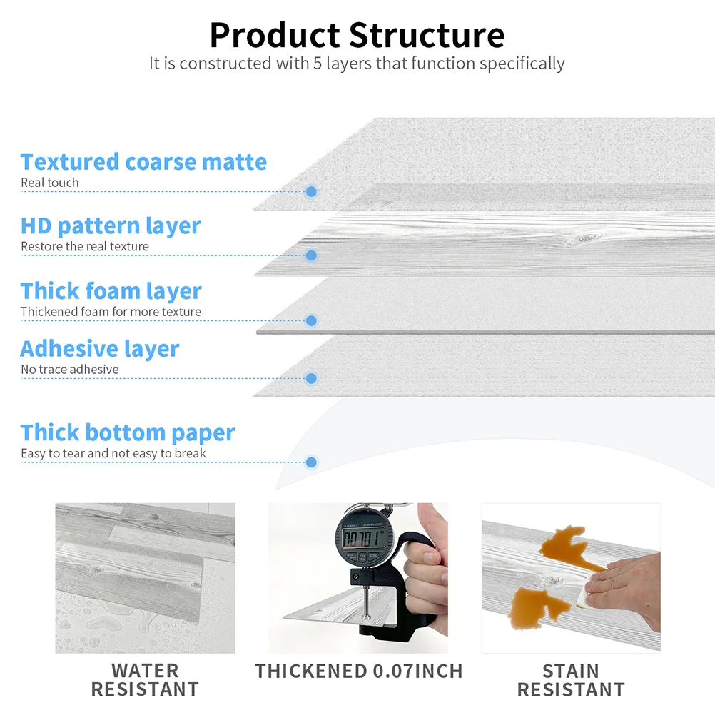 

9 Pcs Waterproof Wall Sticker Backsplash Tiles Self Adhesive Peel and Floor Stickers Kitchen Decorate Decorative Transfer