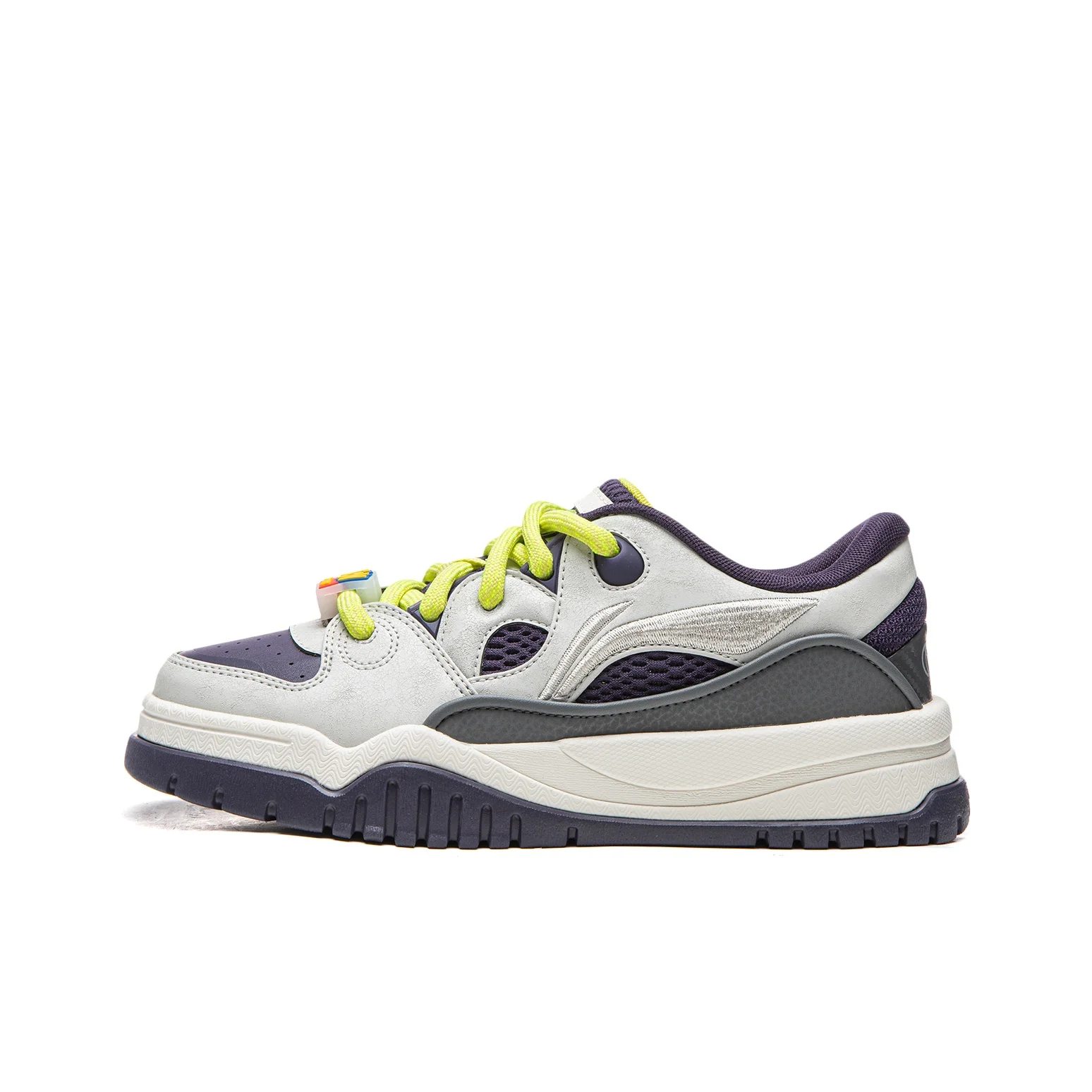 Li Ning x Disney Trendy Leap Low top Casual Shoes Women's Crystal Lime Night Purple AGCW134-3