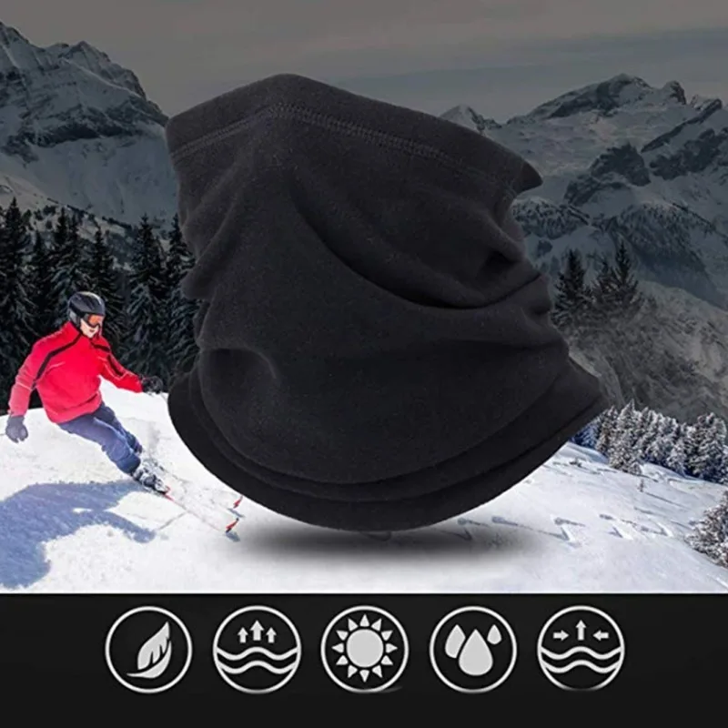 Winter MotorcycleWarm Mask Men Women Fleece Neck Outdoor Warmer Windproof Scarf Camping Hiking Balaclava Cycling Face Mask image 3
