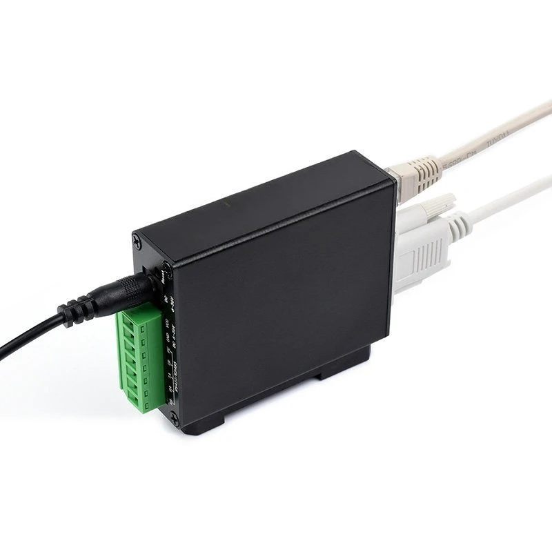 RS232 RS485 RS422 to RJ45 Ethernet Module Rail Type Serial Server  Gateway