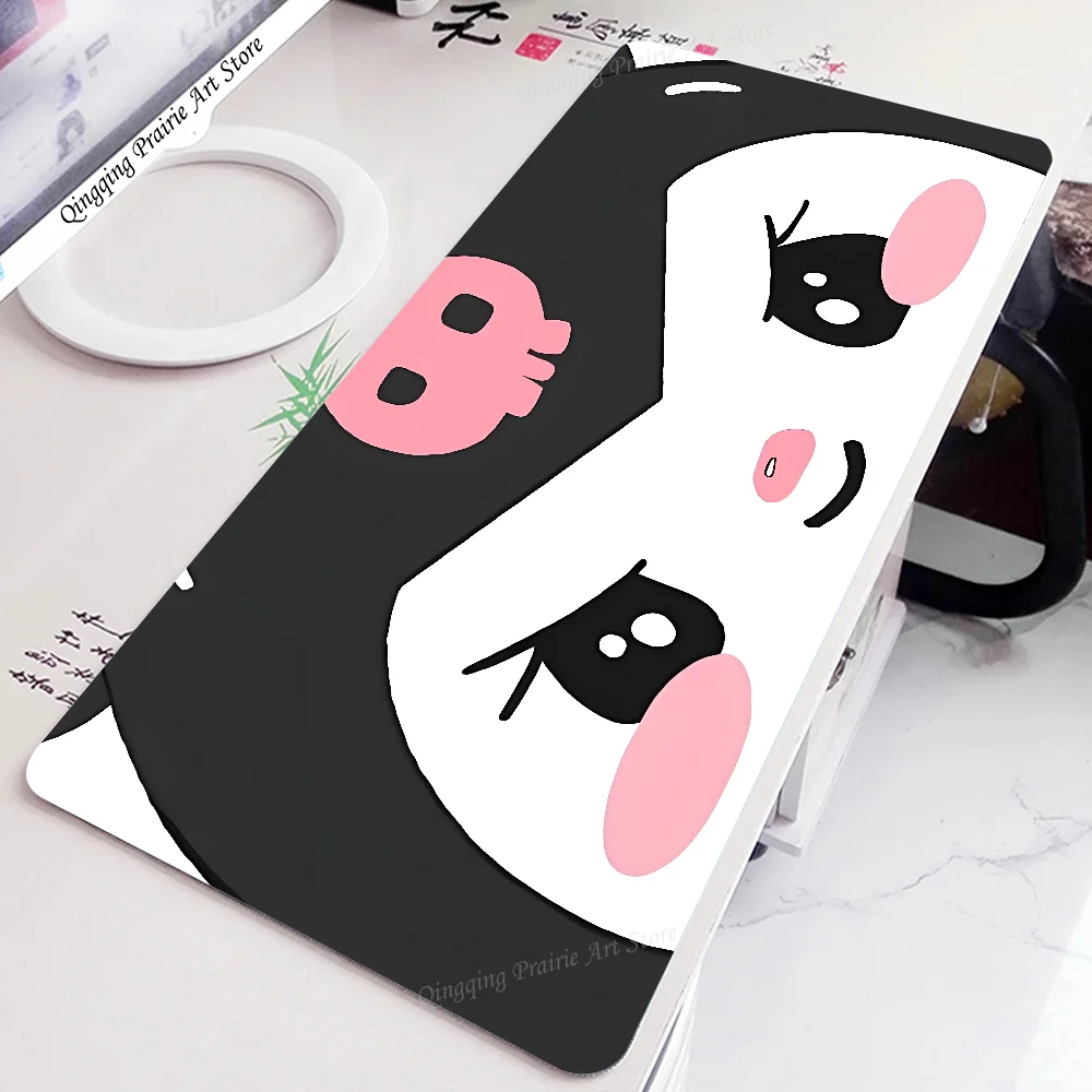 Miniso Sanrio Kawaii Cute Kuromi Mousepad Mouse Mat Desk Mat With Pad Gaming Accessories Prime Gaming XXL