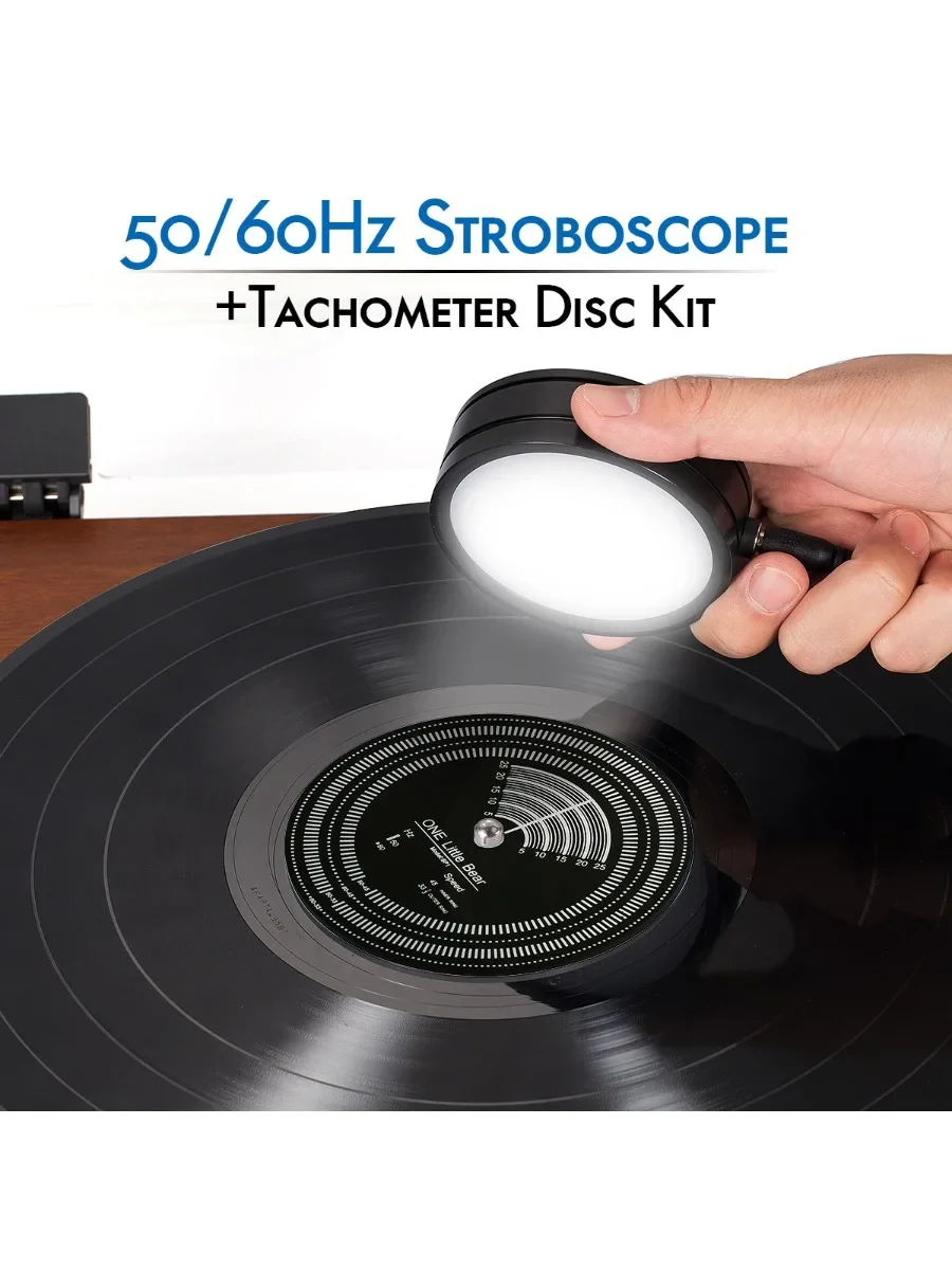 Nobsound 50/60Hz Stroboskopowa prędkość światła stroboskopowego + tarcza obrotomierza do gramofonów LP Akcesoria do gramofonów — zdjęcie produktu 7