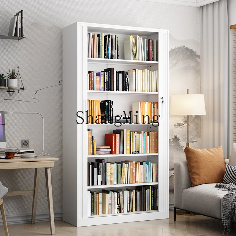 

SM bookcase push-pull rolling shutter door file financial storage cabinet certificate data locker