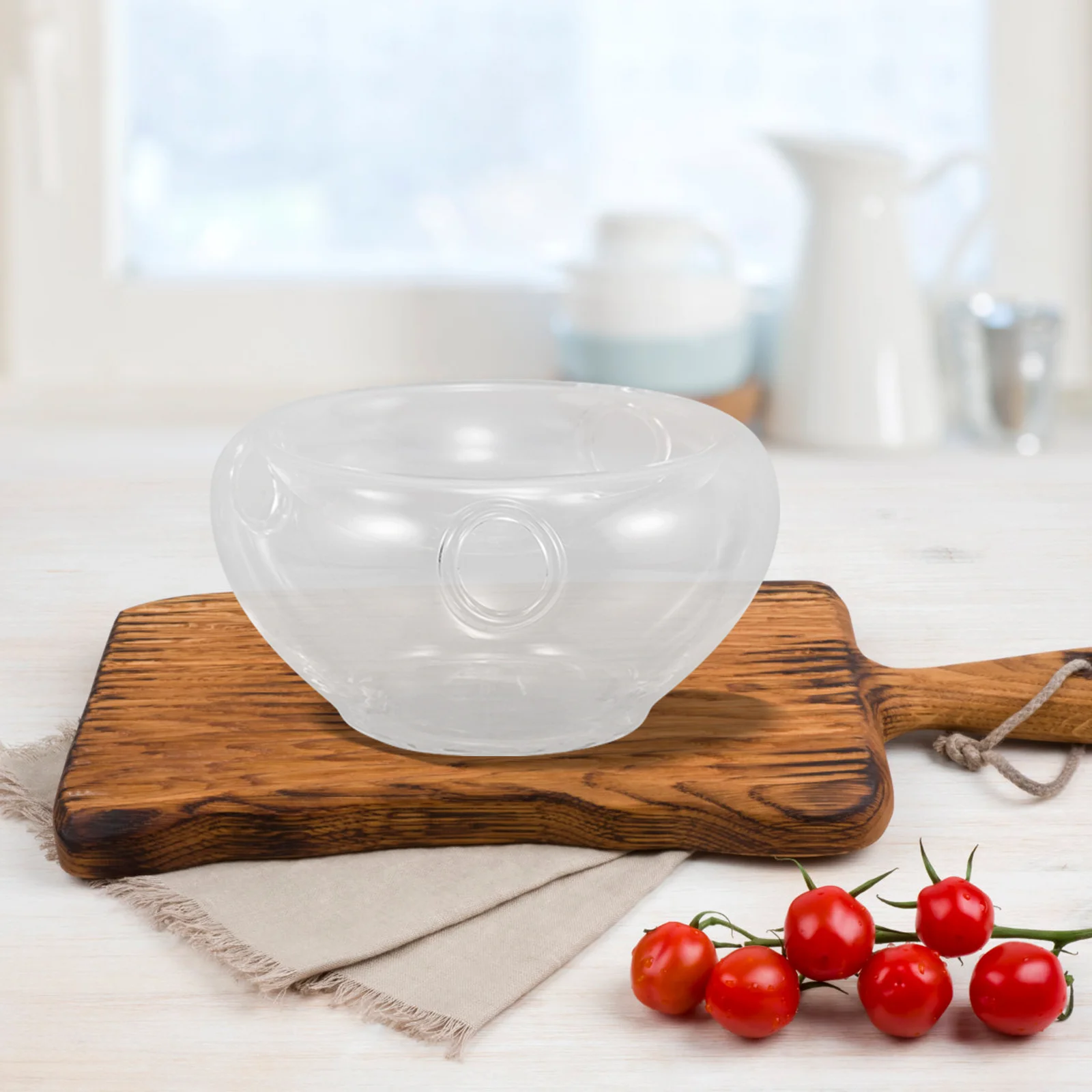 

Stylish Glass Bowl for Salads Fruits Appetizers Easy Clean Elegant Home Dinner Party Glass Salad Bowl Mixing Bowls