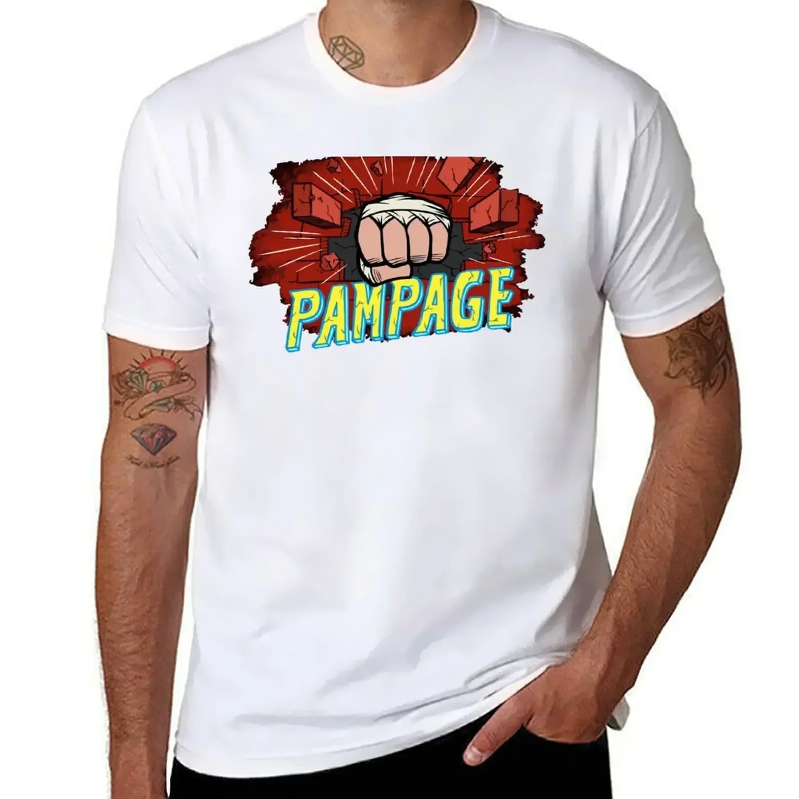 Pam Poovey Pampage T-Shirt anime cute tops oversized t shirt men Hot Sales Japan Style Letter Printed Pattern Tees heavyweight