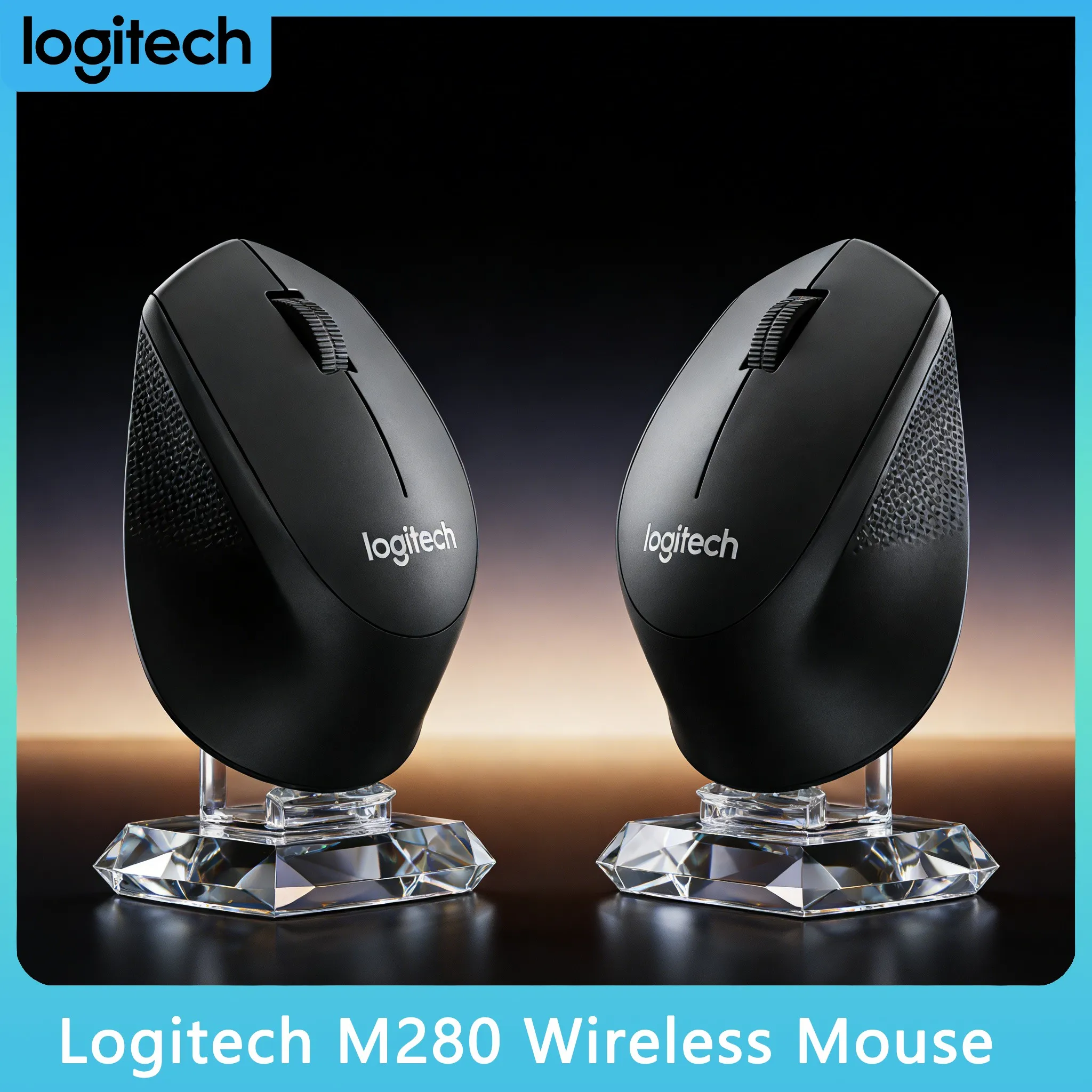 

Беспроводная мышь Logitech M280 2.4G с USB-приемником, оптическим сенсором, эргономичная