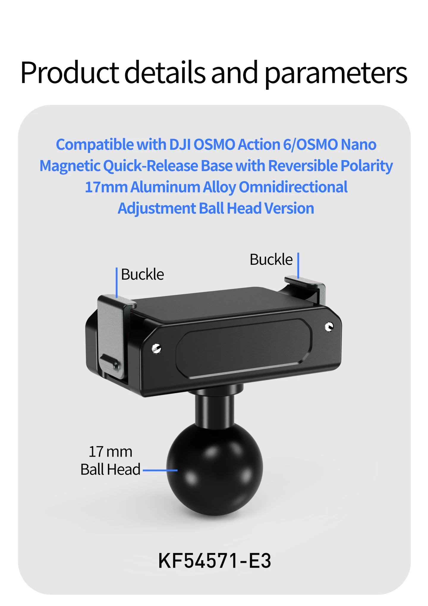 360 drehbarer Stativadapter, magnetische Halterung für DJI Osmo Nano Action 6, Kamera, POV, Vlog, Selfie-Stick, Helm, Schnellwechselhalterung – Detail 40