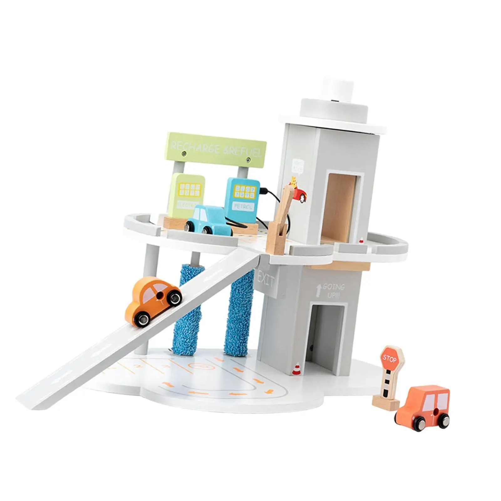 City Car Parking Toy Set assemblaggio Rail Car Parking Game per bambini in età prescolare