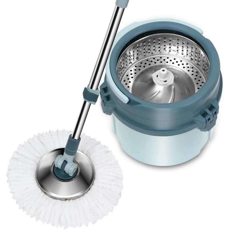 Thickened Rotary Single Bucket Dry-wet Hands-free Mop