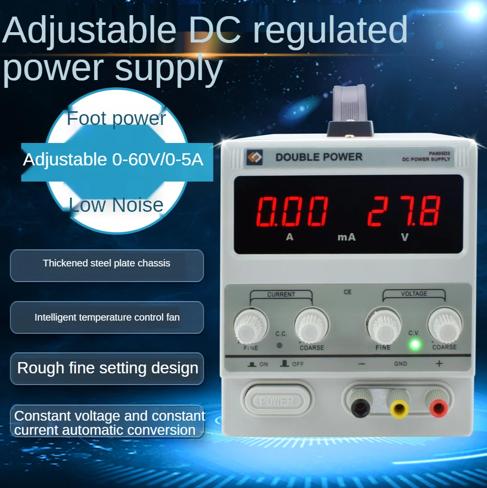 Laboratory Power Supply 30V 10A Current Regulator Switch Power Supply Adjustable Voltage Regulator Bench Source Digital 60V5A