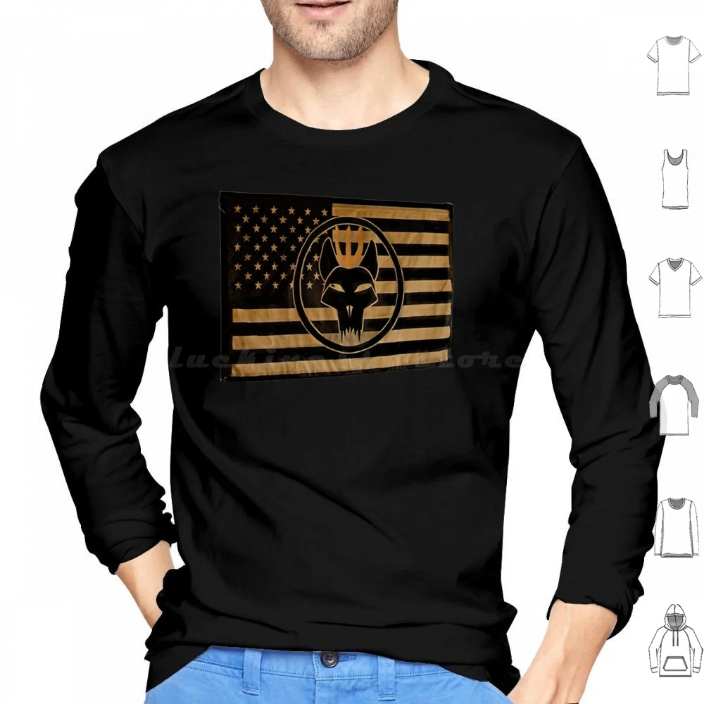 Seal Team Bravo Bw Flag Hoodie cotton Long Sleeve 2nd Amendment Guns Gun Rights Country America Usa Patriot Militia