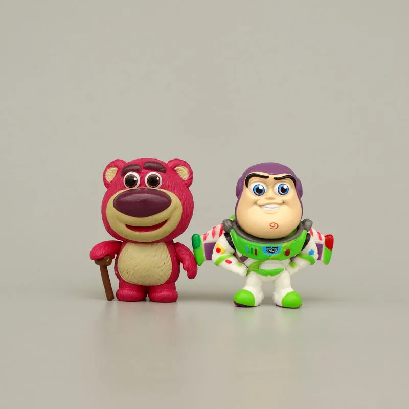 5pcs Disney Toy Story Buzz Lightyear Alien Lotso Action Figure Decoration Collection Hobby Toy Model for Children Birthday Gifts