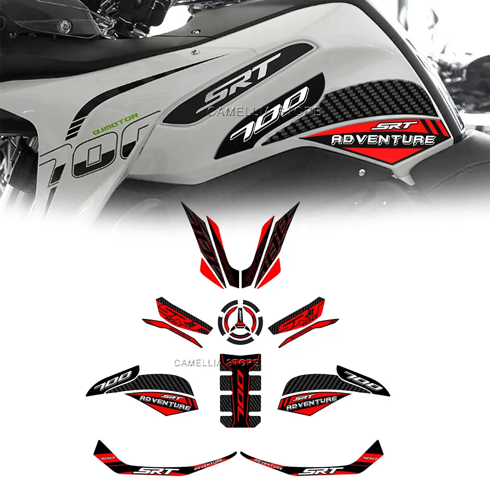 

Motorcycle Sticker Waterproof Motorcycle Tank Pad Sticker New Motorcycle Shell Sticker Kit for QJ SRT 700 X