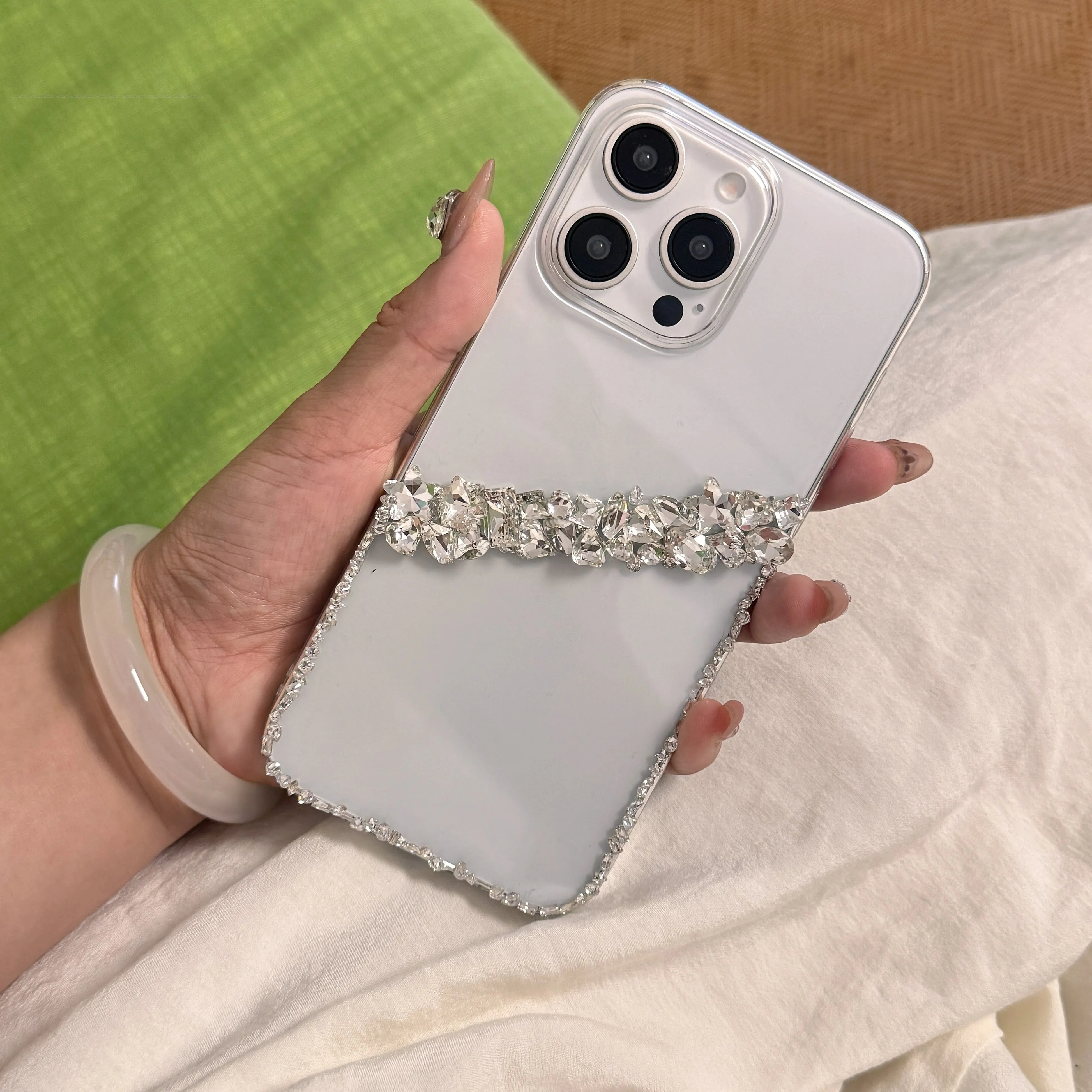 بريق فاخر متألق ل Redmi ملاحظة 7 8 9 9s 10 11 11T 11S 11E Pro Max 4G 5G بلينغ اليدوية الصلب PC الغطاء الخلفي جراب هاتف