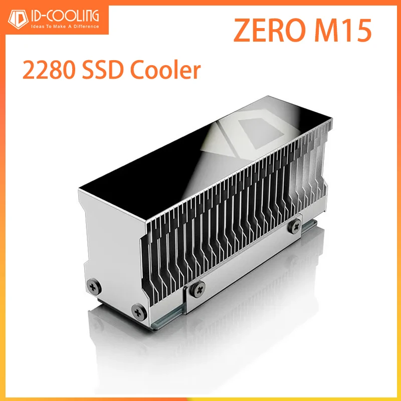 

ID-COOLING Aluminum ZERO M15 M2 Memory Cooler Vest M.2 2280 SSD Heat Sink with Thermal Pad M.2 SSD Cooling Radiator Heatsink