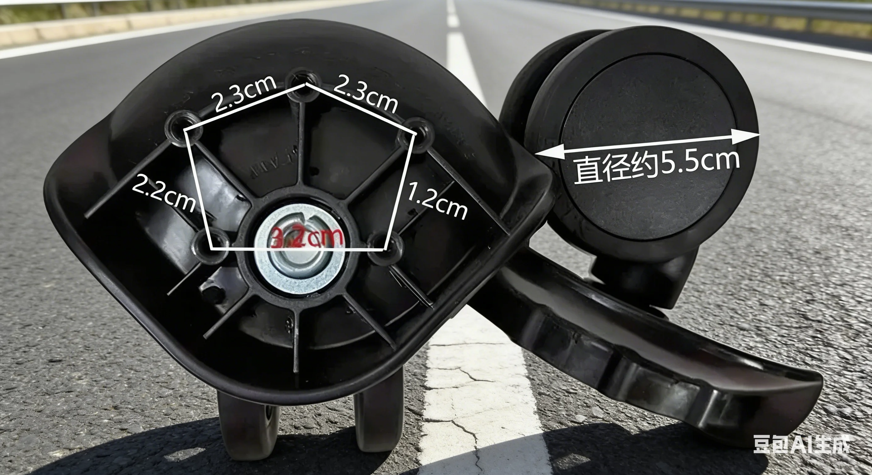 

For SJTOBOL T18B Replacement Wheels Suitcase - Set of 2 or 4 Universal Swivel Wheels Compatible with Most Suitcases