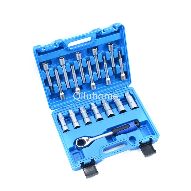 18-Piece Shock Absorber Seat Sleeve Audi Volkswagen Front and Rear Damper Wrench for Dismantling Suit