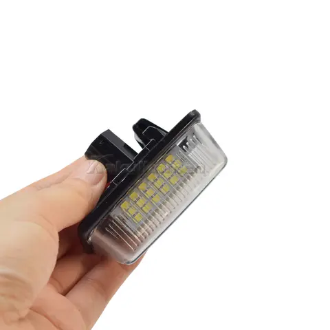 2Pcs CanBus LED License Plate Lights For Toyota Corolla E11 Crown S180 Starlet EP91 Vios Previa ACR50 GSR50 number plate lamp 10 best sales e11 corolla - №1