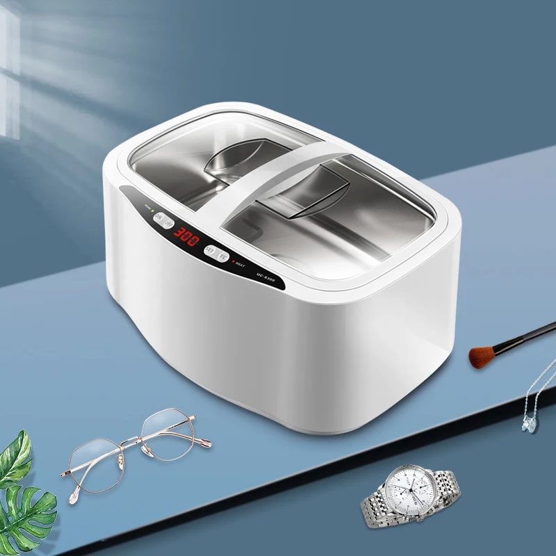 المهنية 2.5L بالموجات فوق الصوتية آلة تنظيف المجوهرات 40 كيلو هرتز أداة التنظيف العميق لساعة حلقة الماس العين نظارات أسنان