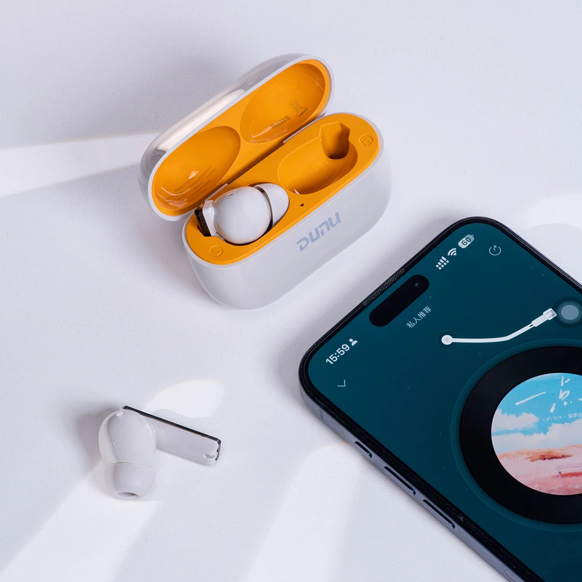 DUNU DTW300 TWS سماعة لاسلكية تعمل بالبلوتوث سماعة نشط الحد من الضوضاء ANC IPX4 مع APP HiFi الموسيقى سماعات أذن رياضية