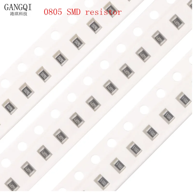 100PCS 1% 0805 SMD resistor 0R ~ 10M 1/8W 0 0.1 1 10 100 150 220 330 ohm 1K 2.2K 4.7K 10K 100K 1R 10R 100R 150R 220R 330R 1M 10M