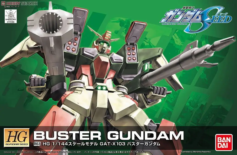 BANDAI HG BUSTER GUNDAM HG SEED R03 1/144 GAT-X103 Standard Model Kit Assembly Strike Freedom Unicorn Action Figures  Original