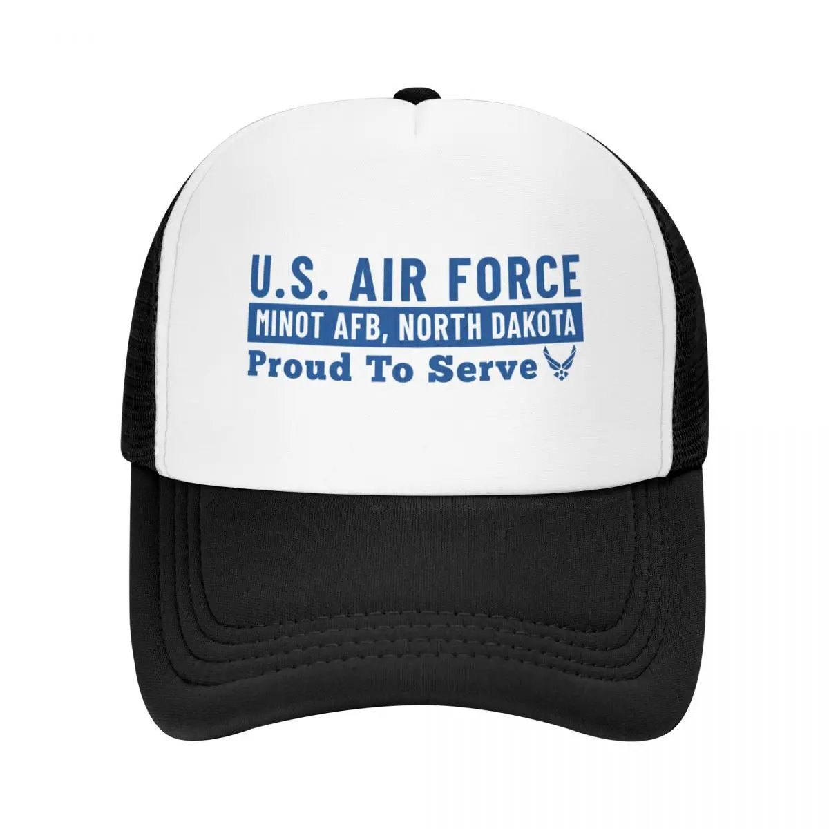 

Minot Air Force Base Proud To Serve Baseball Cap Horse Hat Golf Hat Elegant Women's Hats Men's