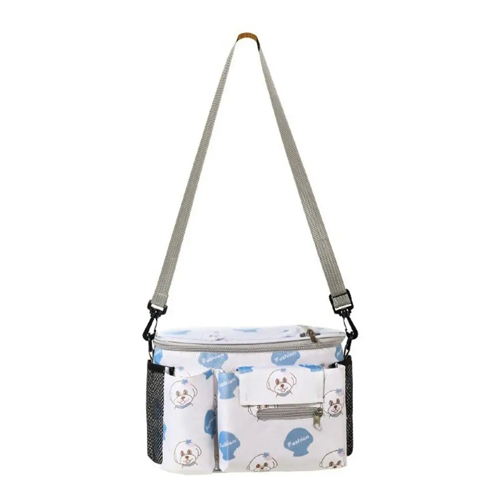 Multifunction Baby Pram Organizer Large-capacity Waterproof Baby Stroller Hanging Bag Oxford Cloth Diaper Bottle Storage