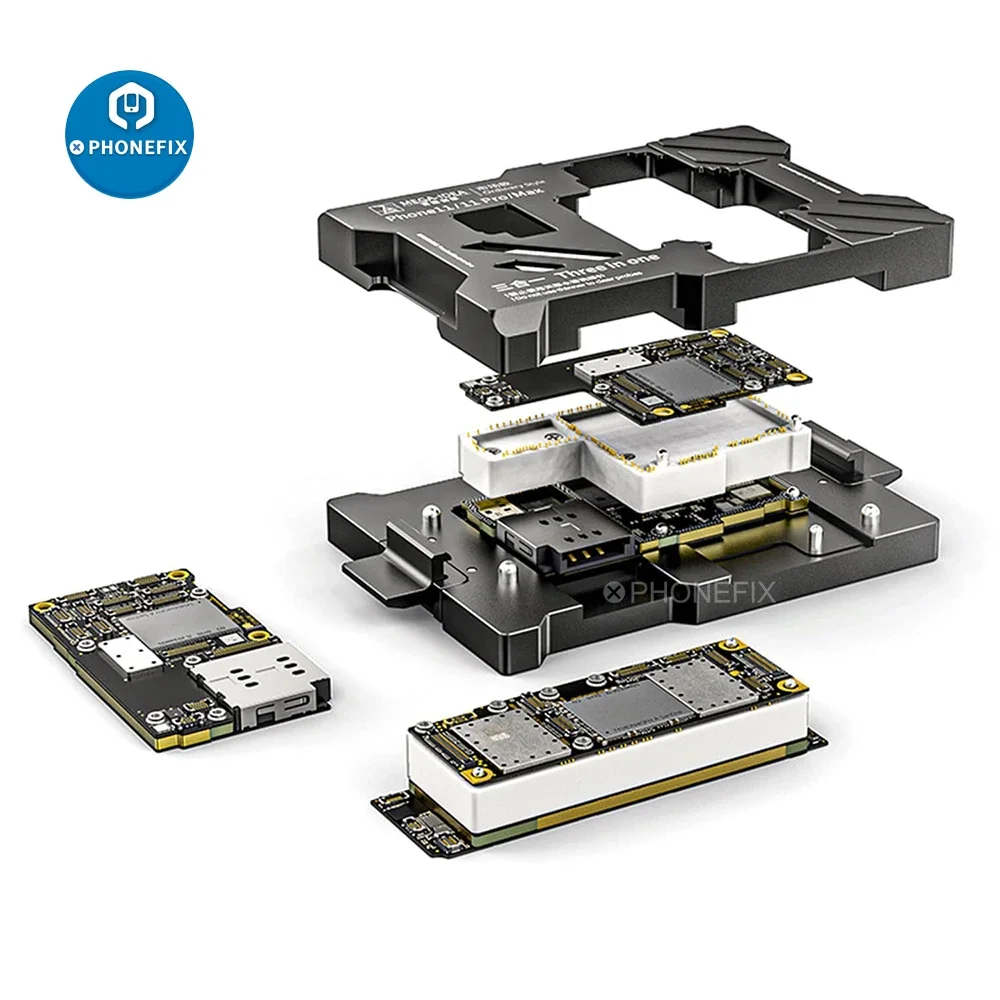 Imagem -02 - Qianli Mega-idea Suporte de Isocket para Iphone 1111promax Placa Lógica Mohterboard Reparação Teste Rápido Mainboard Reparação Dispositivo Elétrico