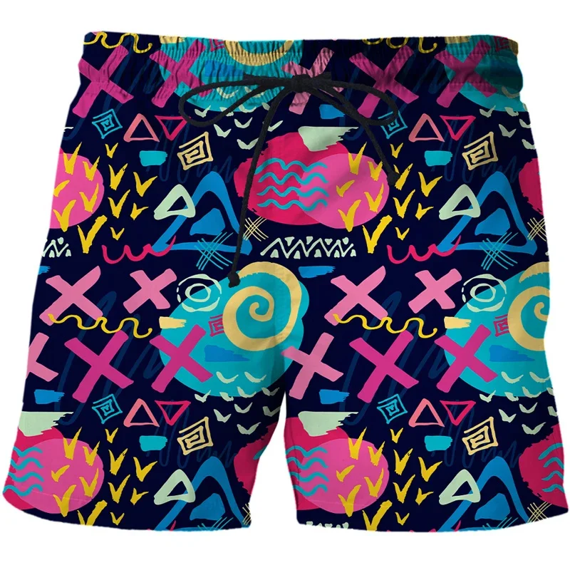 Summer Harajuku 3D Cute Animal Flamingos Printing Beach Shorts Men Funny Swimming Trunks Fashion Streetwear Board Shorts Clothes