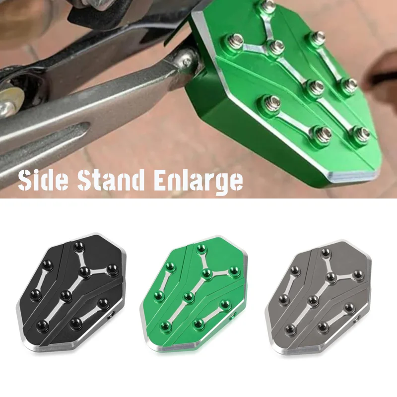 

Side Stand Fit For kawasaki ninja 300 650 ninja650 ninja300 Motorcycle enlarged plate accessories moto 1000 ER6F ZX10R ZX6R New