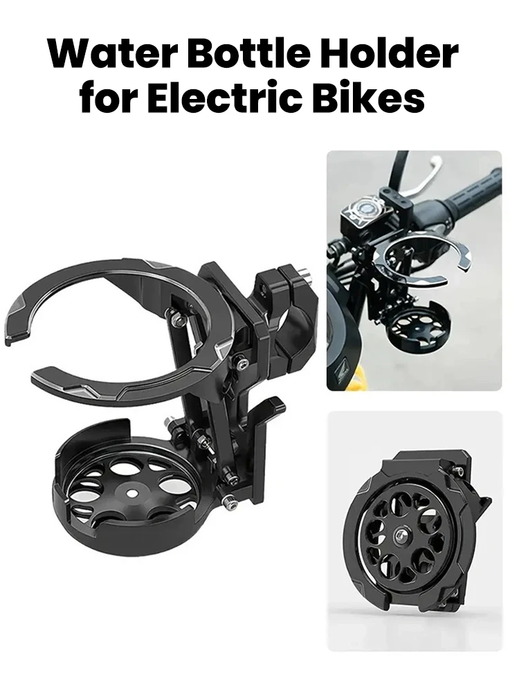 AliExpress Other NEW Motorcycle Foldable Water Cup Bracket For Electric Bicycle Sport Cycling 360° Adjustable Handlebar Drink Holder Accessories
