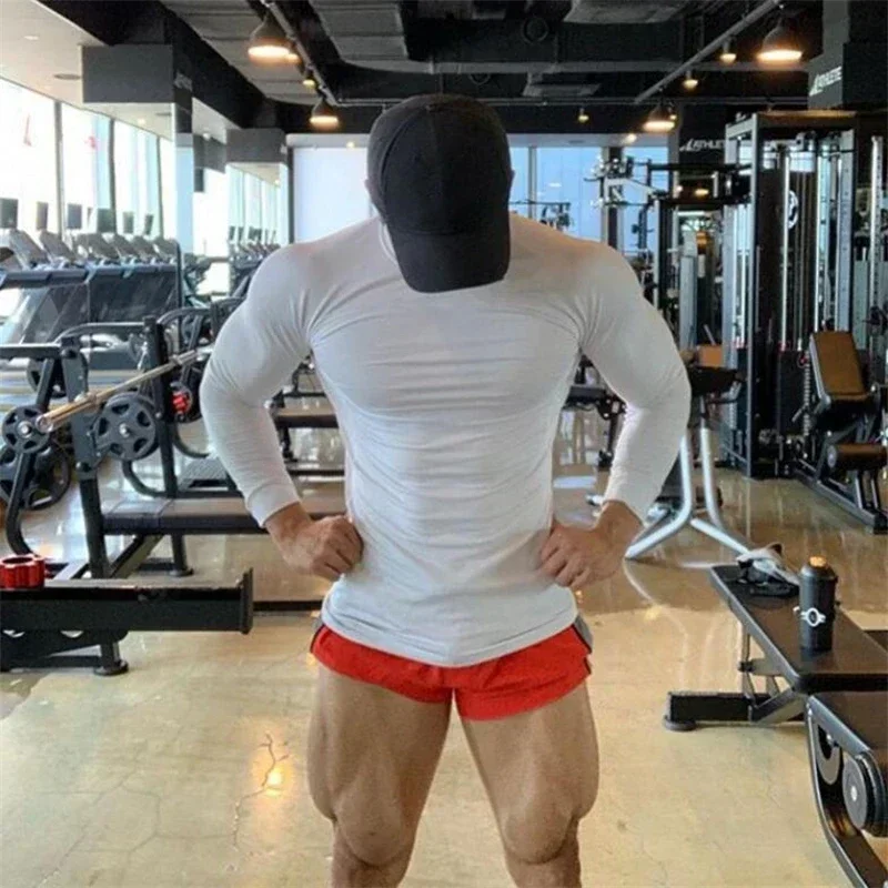 Aliexpress Men's Running T-Shirts Compression Long Sleeve Quick Dry Tops Athletic Gym Tees Breathable Slim Fit Sportswear Active Clothing - Aliexpress Deal