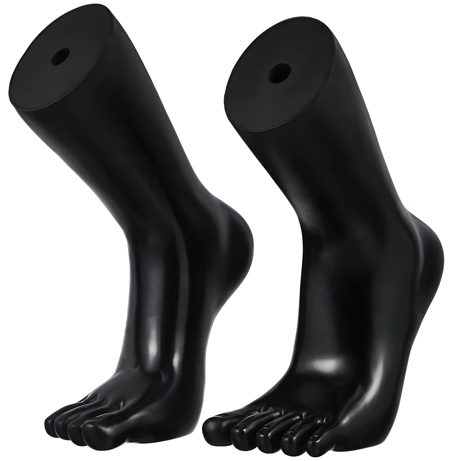 Toe Socks Girls Shoes Mannequin Foot Display Female Filler Fake Feet For Five Fingers Leg Vinyl Anklets Support Model