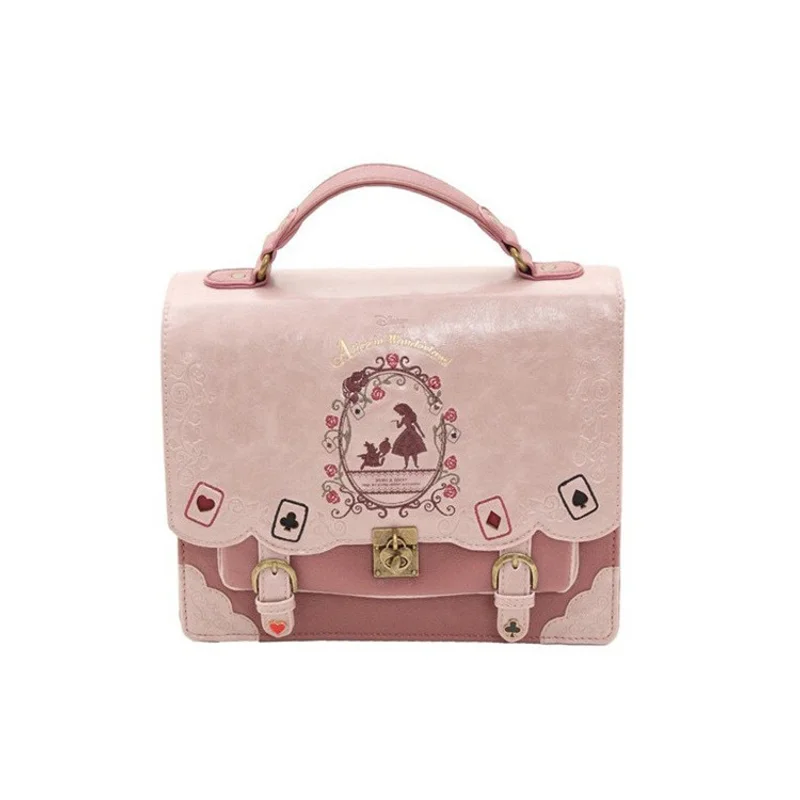 Cute Japanese Campus Fashion Tote Bag with Black and White Contrast Design Detachable Straps Ideal for School Festival bags