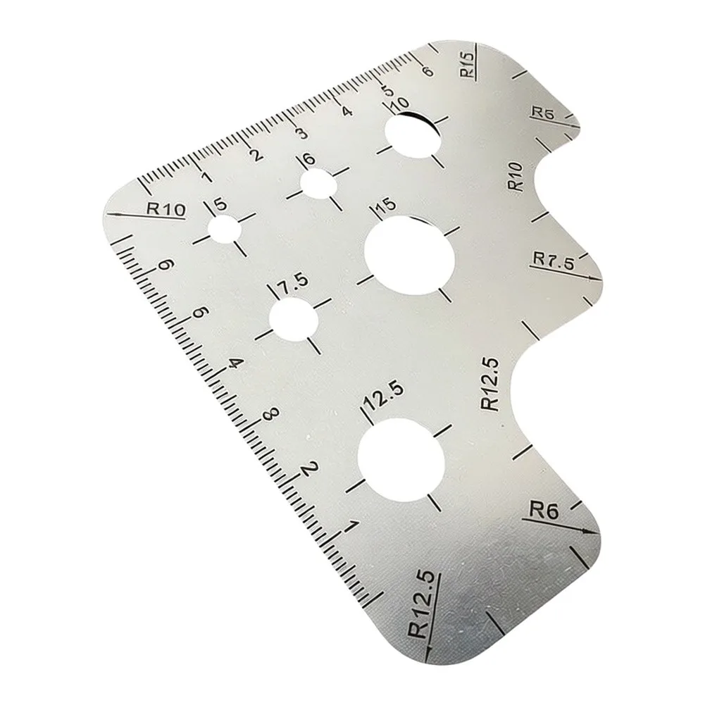 1Pcs Leather Corner Cutter Stainless Steel Angle Ruler Drawing Tool Leather Punch DIY Craft Templates For Leatherworking