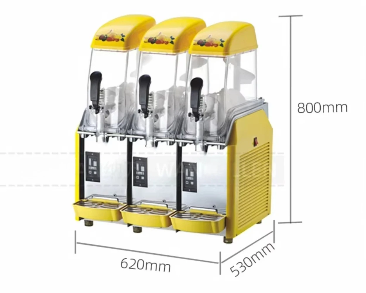 Electric Three Cylinder Snow Melting Machine  Ice Crusher Automatic Ice Crusher