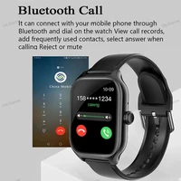 Montre connectée pour Android et IOS, écran HD de 1,83 pouce, appels Bluetooth, alertes de messages, musique, mode sport, montre intelligente pour hommes et femmes Ht30 2