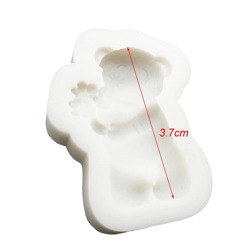 Teddy Bear Shape Silicone Mold Sugarcraft Chocolate Cupcake Baking Mold Fondant Cake Decorating Tools
