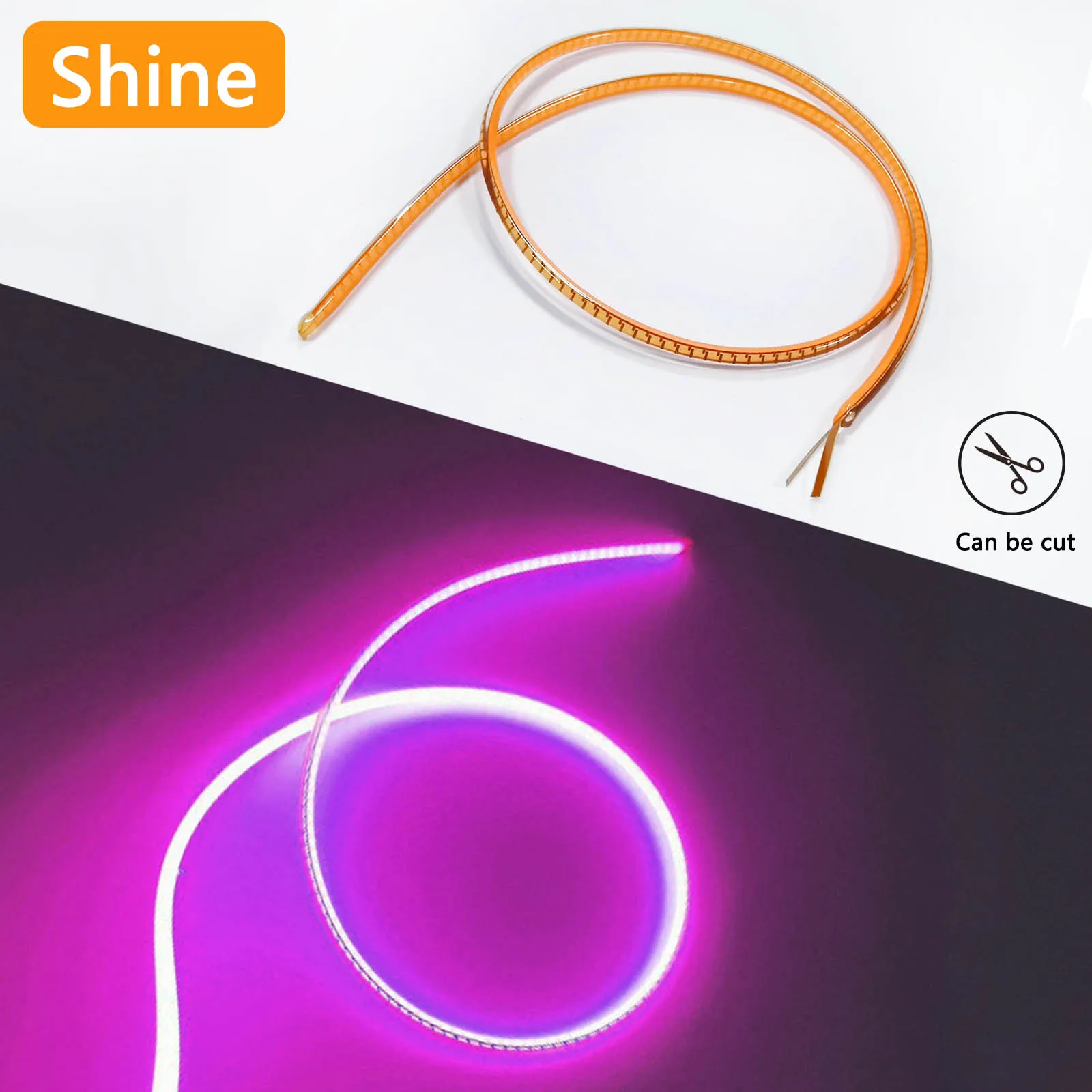 

1/3/5/10pcs Purple LED Soft Filament DC3V Coaxial Electrode 300mm Edison Light Bulb DIY Christmas Home Decoration Accessories