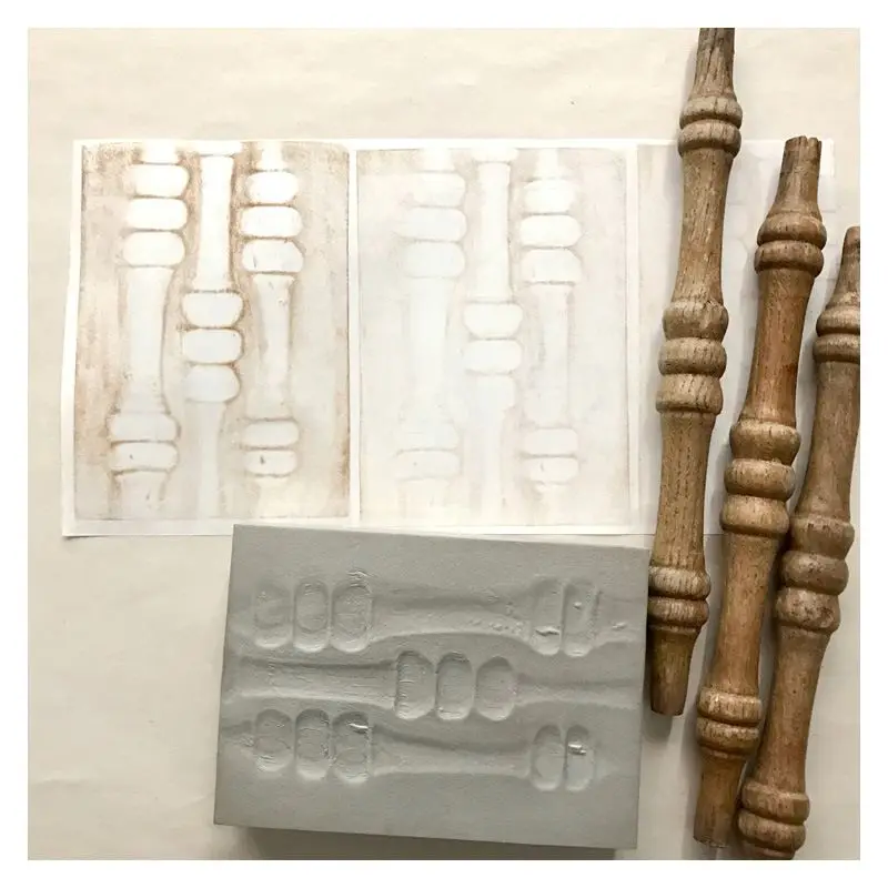 Stanz schaum, um Reverse Stamped Hintergründe Tool Scrap booking zu erstellen